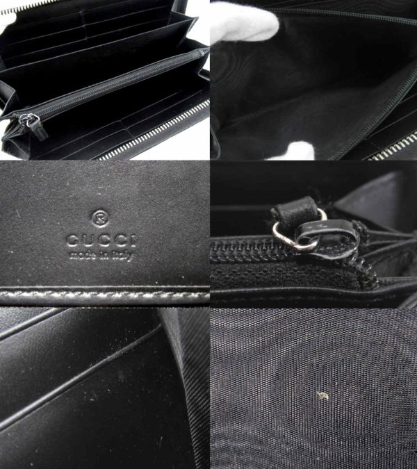 n47695 3 Gucci Guccisima Long Wallet Black