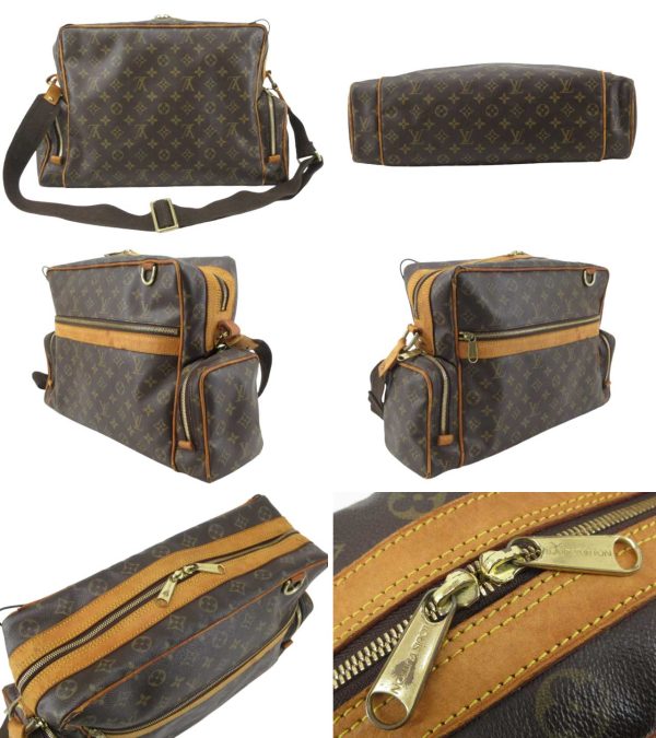 n47705 2 Louis Vuitton Monogram Sac Squash Crossbody Bag Brown