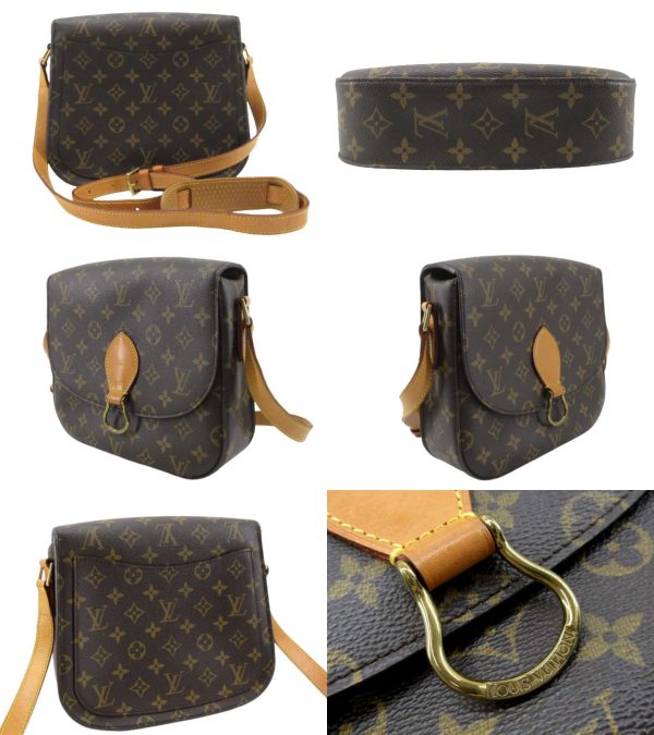 n47707 2 Louis Vuitton Monogram Saint Clue GM Shoulder Bag Brown