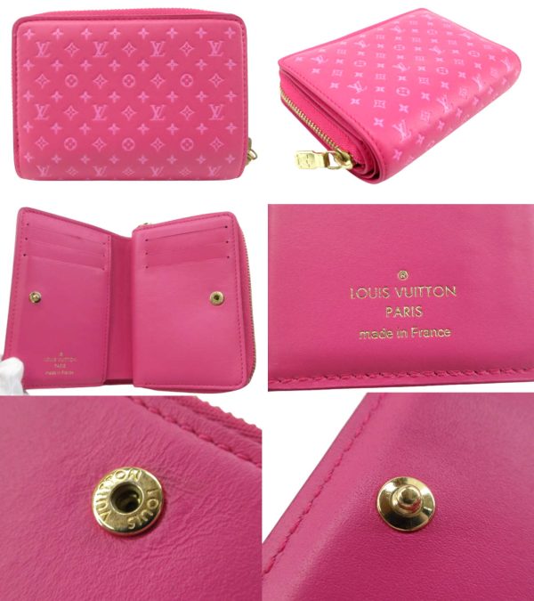 n47708 2 Louis Vuitton Nano Portefeuille Lou Short Wallet Rose