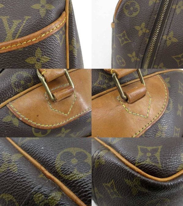 n47709 6 Louis Vuitton Monogram Deauville Bowling Vanity Handbag Brown