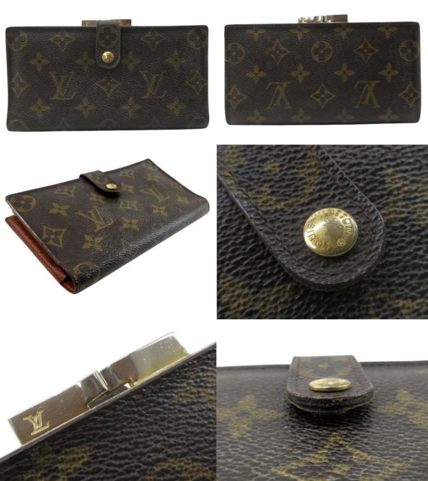 n47711 2 Louis Vuitton Monogram Continental Clutch Long Wallet Brown