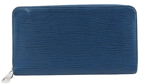 n47712 1 Louis Vuitton Epi Zippy Organizer Long Wallet Blue Celeste