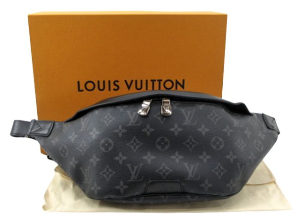 n47791 1 Louis Vuitton Monogram Eclipse Discovery Bum Waist Bag Black