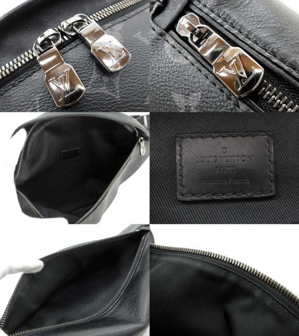 n47791 3 Louis Vuitton Monogram Eclipse Discovery Bum Waist Bag Black