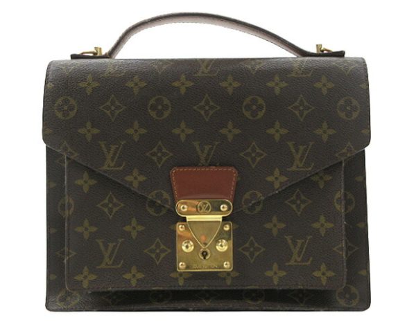 n47794 1 Louis Vuitton Monogram Monceau Briefcase Brown