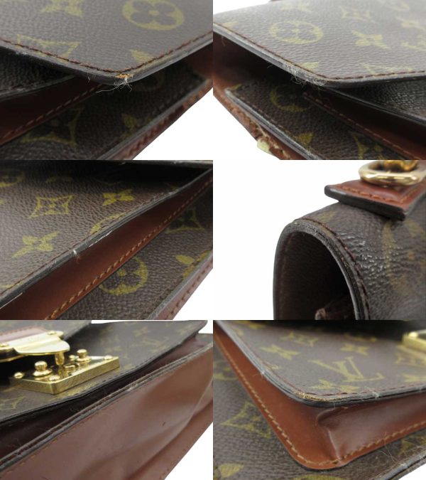 n47794 6 Louis Vuitton Monogram Monceau Briefcase Brown