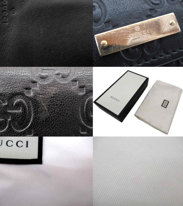 n47966 6 Gucci Guccisima Long Wallet Black