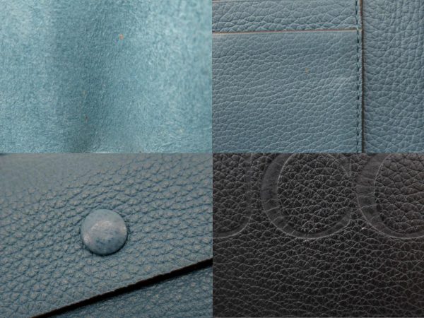 n47967 6 Gucci GUCCI Coin Wallet Black Blue