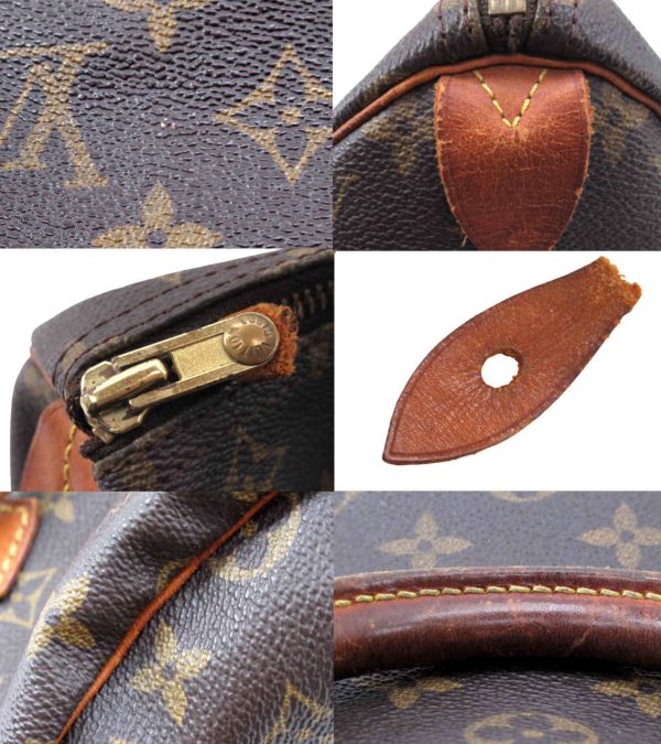 n47969 7 Louis Vuitton Monogram Speedy 30 Mini Handbag Brown