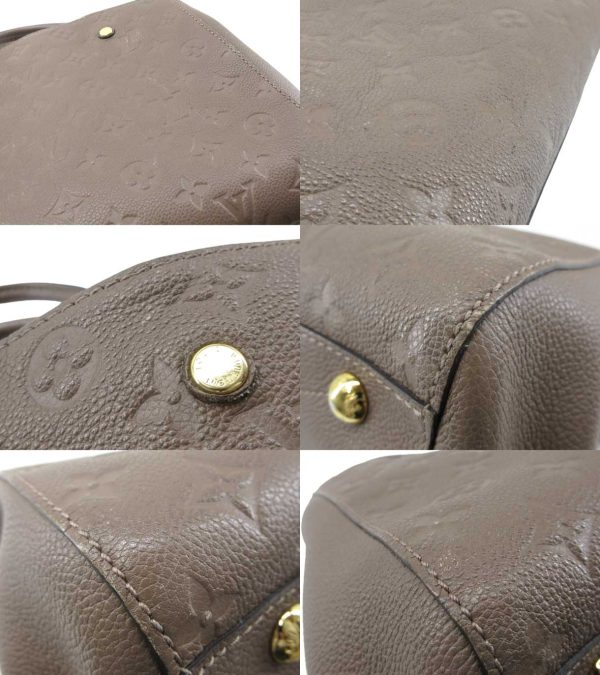 n48053 7 Louis Vuitton Empreinte Montaigne MM Shoulder Bag Taupe