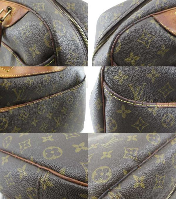 n48056 6 Louis Vuitton Monogram Deauville Bowling Vanity Handbag Brown