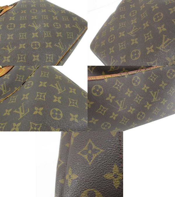 n48056 7 Louis Vuitton Monogram Deauville Bowling Vanity Handbag Brown