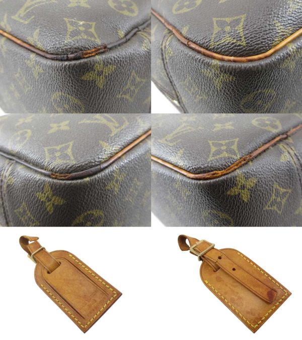 n48056 8 Louis Vuitton Monogram Deauville Bowling Vanity Handbag Brown