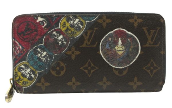 n48058 1 Louis Vuitton Zippy Wallet Kansai Yamamoto Kabuki Daruma Brown