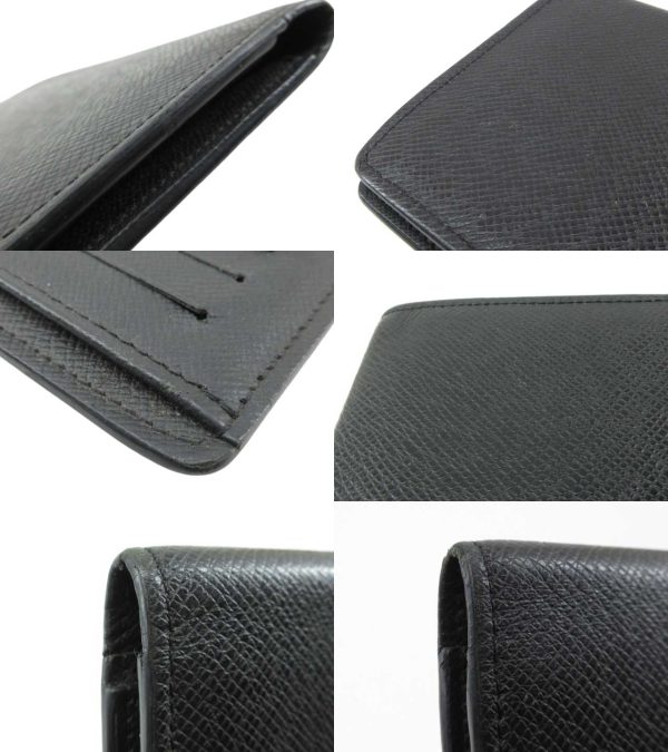 n48059 5 Louis Vuitton Taiga Portefeuille Long Wallet Black