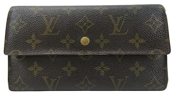 n48143 1 Louis Vuitton Monogram Porto Tresor Long Wallet Brown