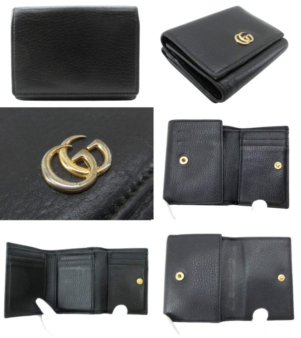 n48209 2 Gucci GG Marmont Wallet Black