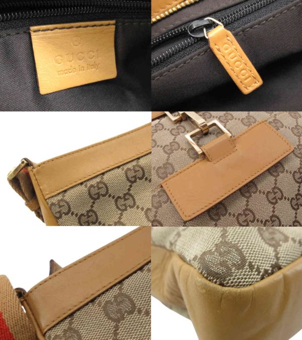 n48212 4 Gucci GG Shoulder Bag Beige Camel