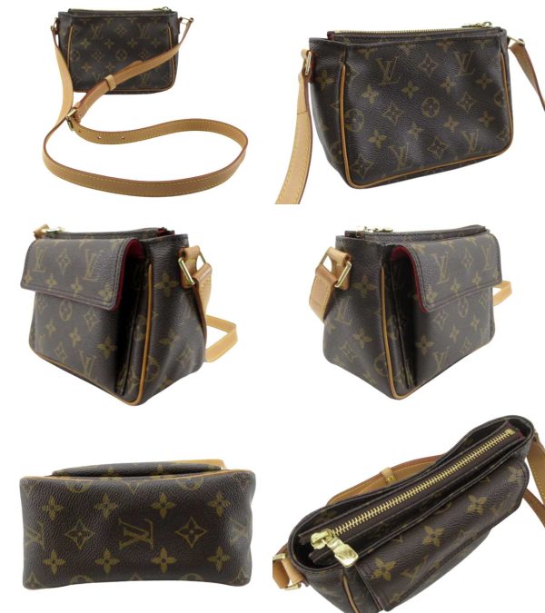 n48214 2 Louis Vuitton Monogram Viva Cité PM Shoulder Bag Brown