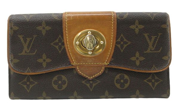 n48220 1 Louis Vuitton Portefeuille Boesi Long Wallet Brown