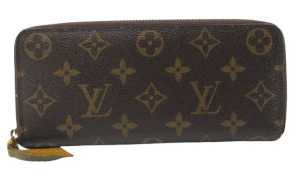 n48221 1 Louis Vuitton Monogram Portefeuille Clemence Long Wallet Mimosa