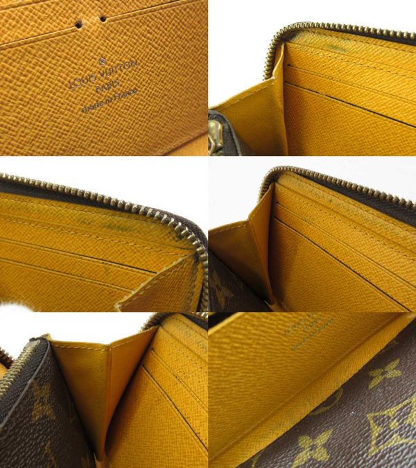 n48221 3 Louis Vuitton Monogram Portefeuille Clemence Long Wallet Mimosa