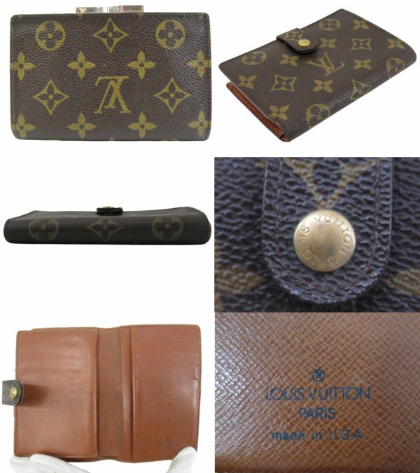 n48265 2 Louis Vuitton Monogram French Wallet Brown