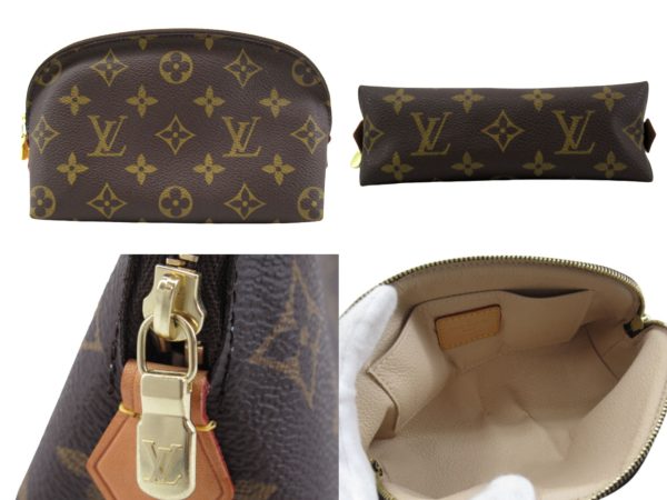 n48267 2 Louis Vuitton Monogram Pochette Accessory Bag Brown