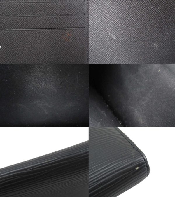 n48335 4 Louis Vuitton Epi Zippy Organizer Long Wallet Noir