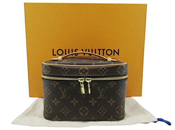 n48342 1 Louis Vuitton Monogram Nice Mini Handbag Vanity Brown