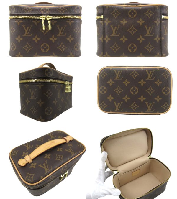 n48342 2 Louis Vuitton Monogram Nice Mini Handbag Vanity Brown