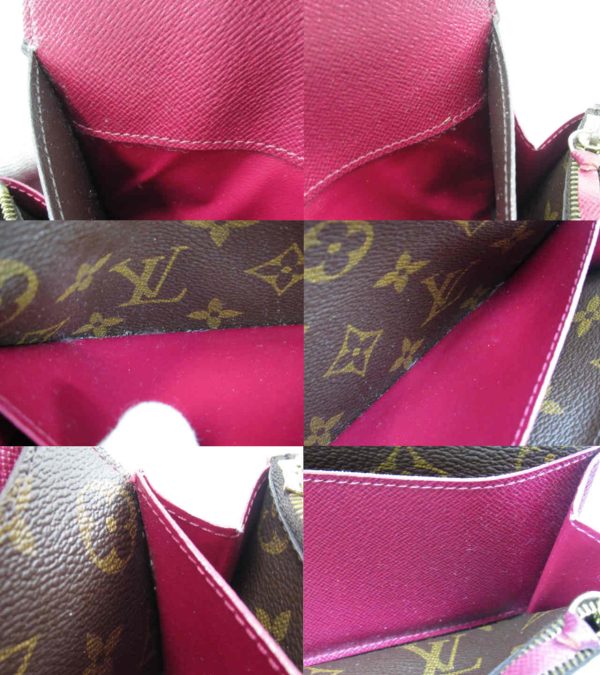 n48428 4 Louis Vuitton Monogram Portefeuille Emily Long Wallet Fuchsia