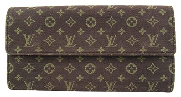 n48429 1 Louis Vuitton Monogram Mini Lan Portefeuille Sara Long Wallet Ebene