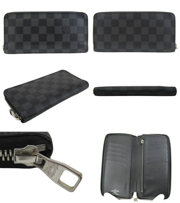 n48486 2 Louis Vuitton Damier Graphite Portefeuille Vasco Wallet Black