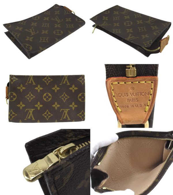 n48487 2 Louis Vuitton Monogram Petit Baguette PM Tote Bag Brown