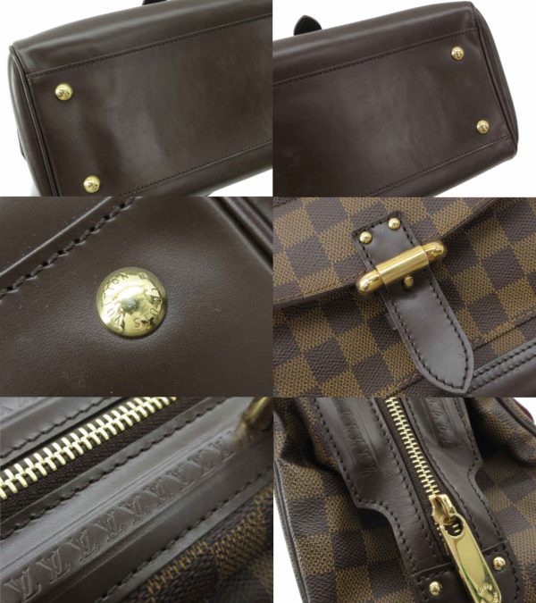 n48489 3 Louis Vuitton Damier Hebene Knightsbridge Tote Bag Brown