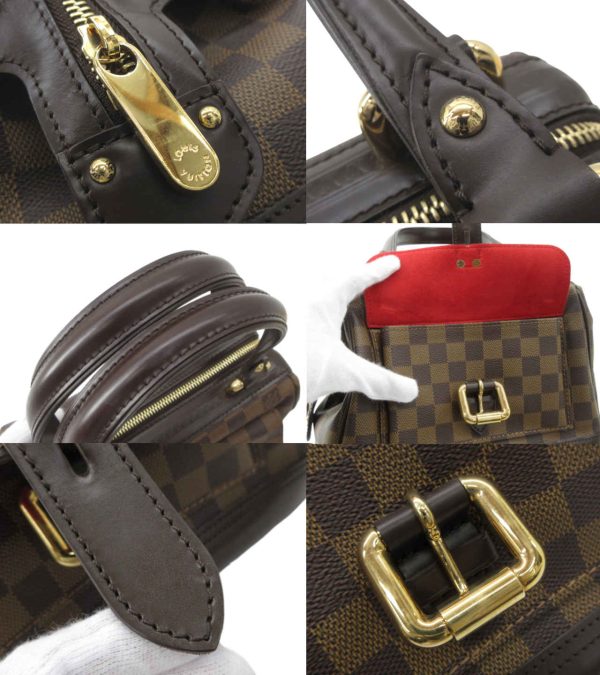 n48489 4 Louis Vuitton Damier Hebene Knightsbridge Tote Bag Brown