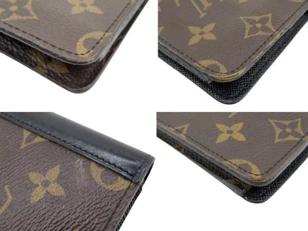 n48491 5 Louis Vuitton Monogram Macassar Portefeuille Tanon Long Wallet Brown Black