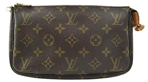 n48615 1 Louis Vuitton Monogram Pochette Accessoire Handbag Brown