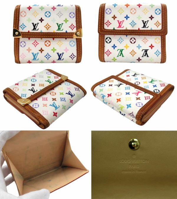 n48616 2 Louis Vuitton Monogram Multicolor Portomone Bier Cult W Hook Wallet Bron