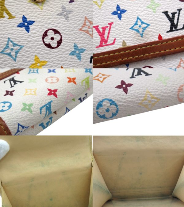 n48616 5 Louis Vuitton Monogram Multicolor Portomone Bier Cult W Hook Wallet Bron