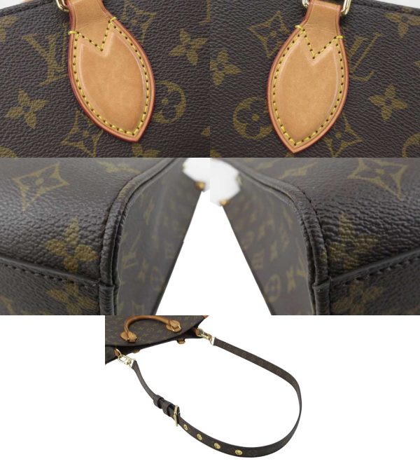 n48617 5 Louis Vuitton Monogram Sac Plat PM 2WAY Bag Brown