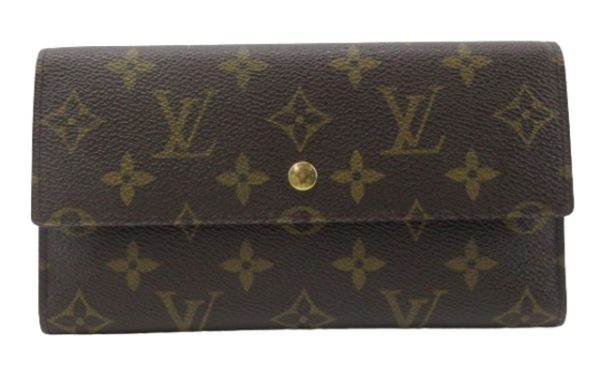 n48621 1 Louis Vuitton Monogram Porto Tresor Long Wallet Brown