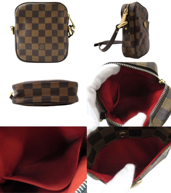 n48733 2 Louis Vuitton Damier Ebene Lift Shoulder Pochette Brown