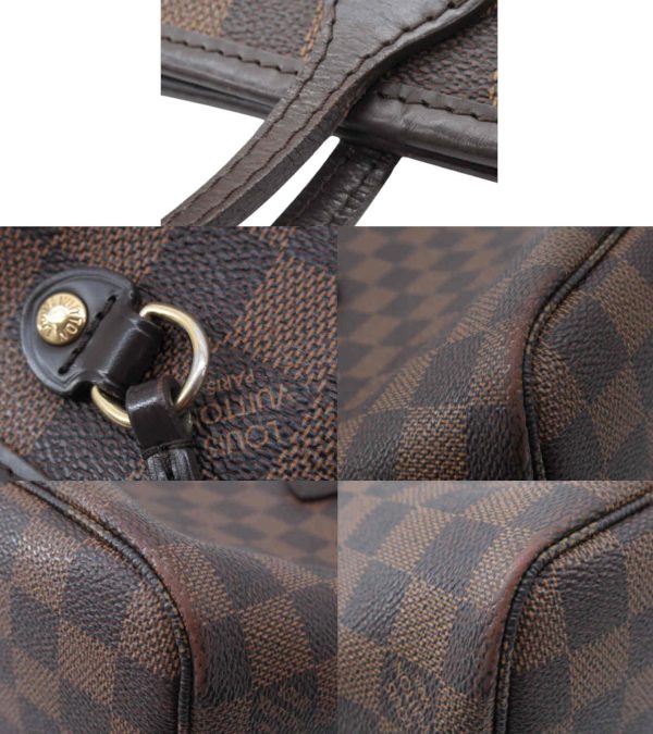 n48735 6 Louis Vuitton Ebene Neverfull PM Shoulder Bag Brown