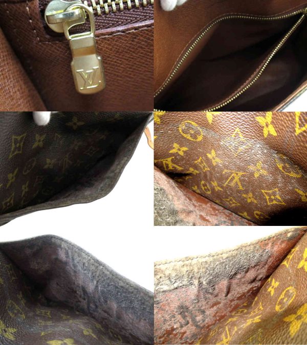 n48736 3 Louis Vuitton Monogram Saint Clue GM Shoulder Bag Brown