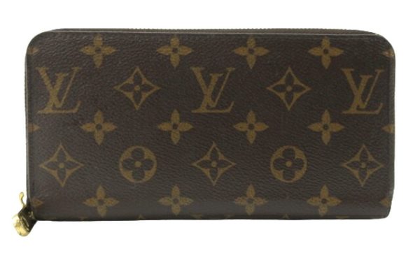 n48802 1 Louis Vuitton Monogram Zippy Wallet Long Wallet Coquelicot