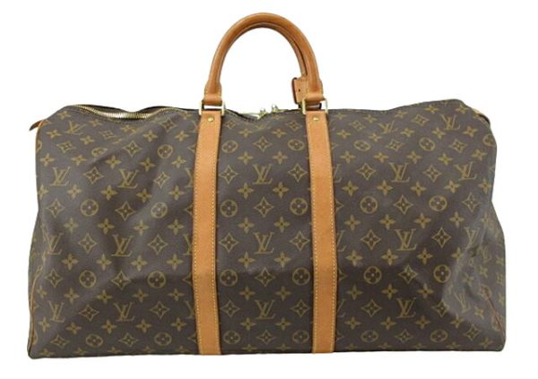 n48806 1 Louis Vuitton Monogram Keepall 55 Bag Brown