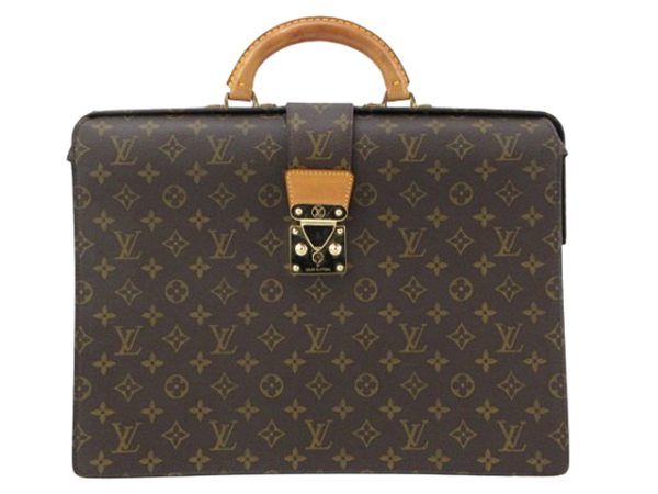 n48886 1 Louis Vuitton Serviette Fermoir Doctor Briefcase Brown